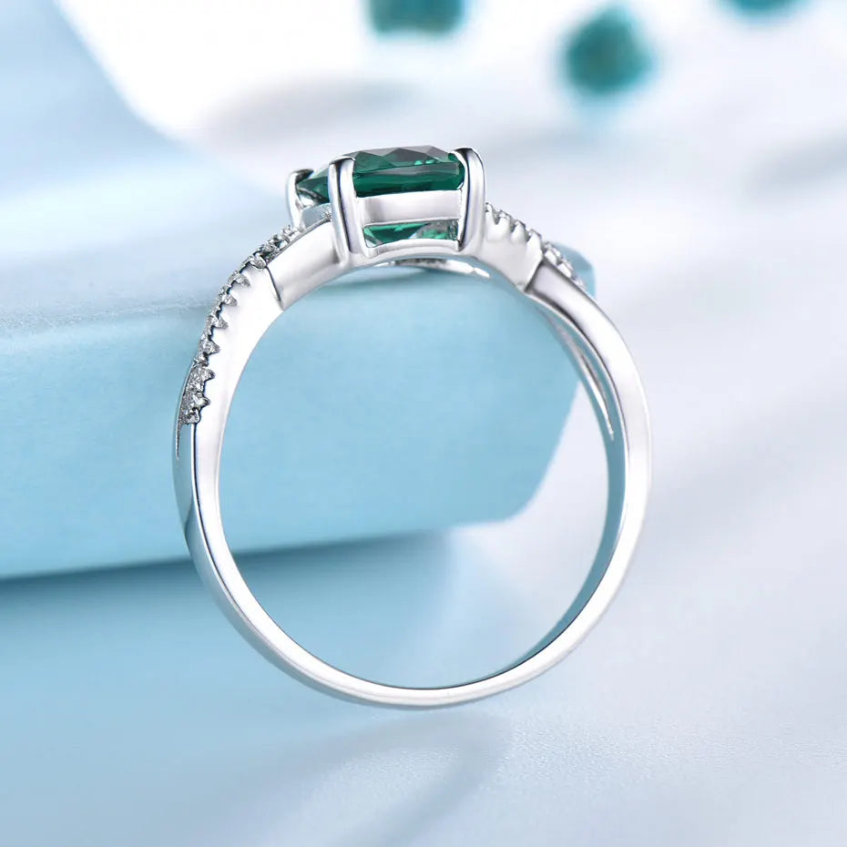 Emerald and Rose Color Ring