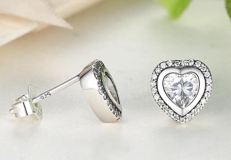 Heart Shaped Love Studs