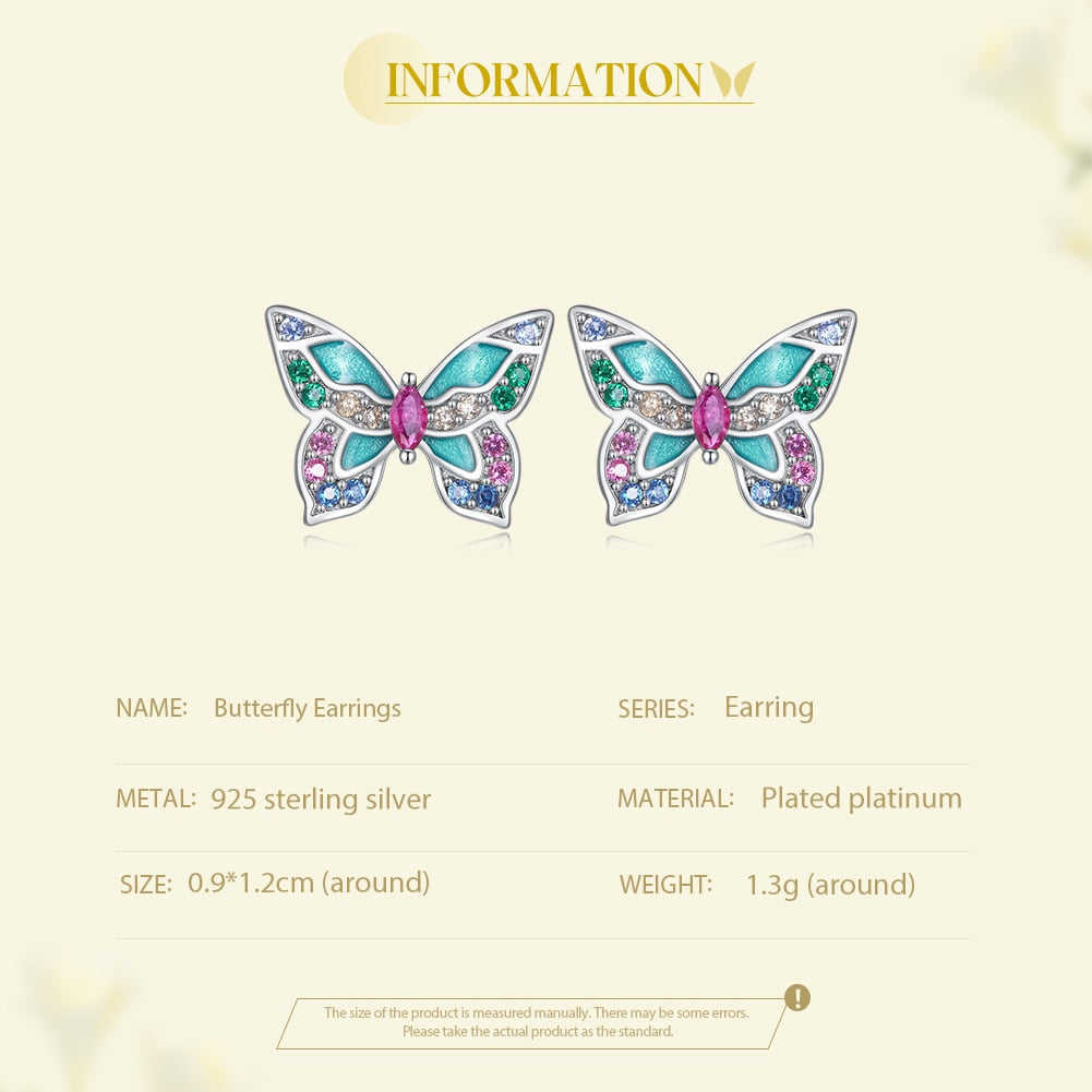 Colorful Butterfly Earrings