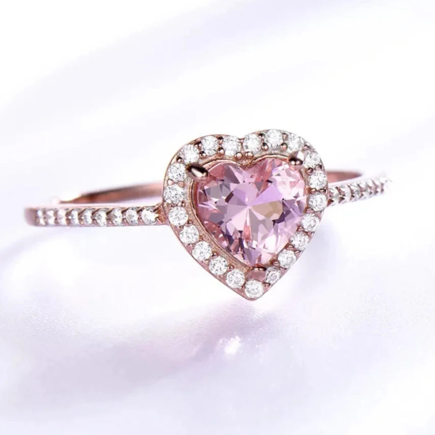 Rose Heart Ring