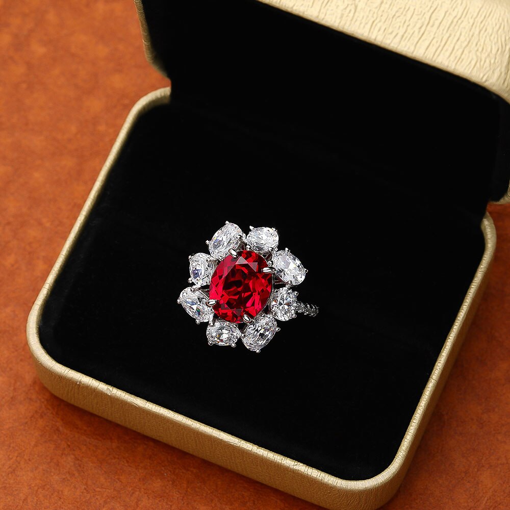 Red Sunflower Ring