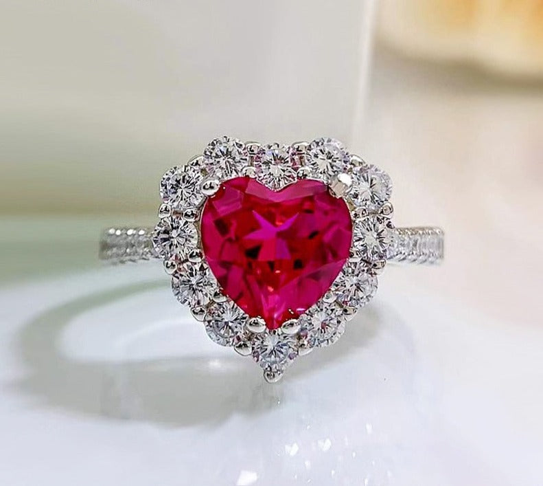 Ruby Heart Ring