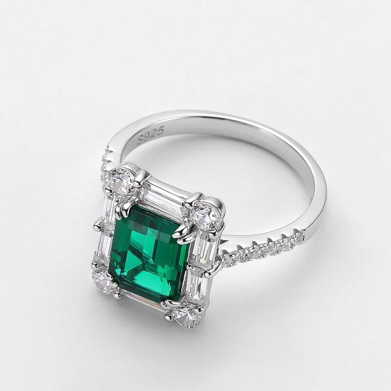 Emerald Square Ring