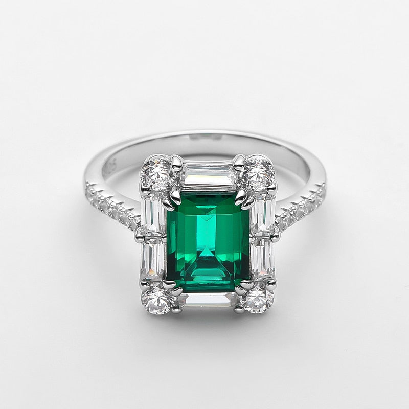 Emerald Square Ring