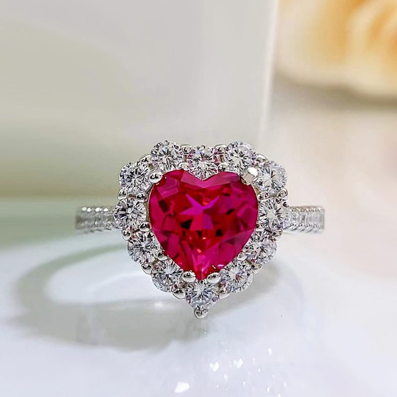 Ruby Heart Ring