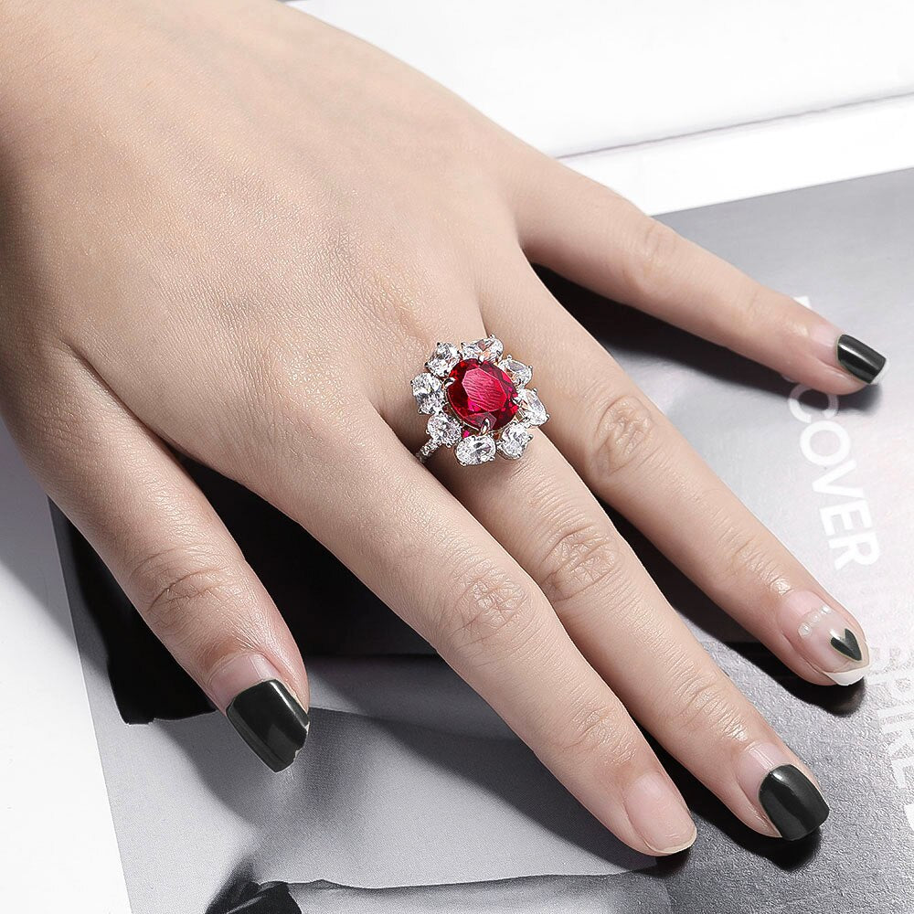 Red Sunflower Ring